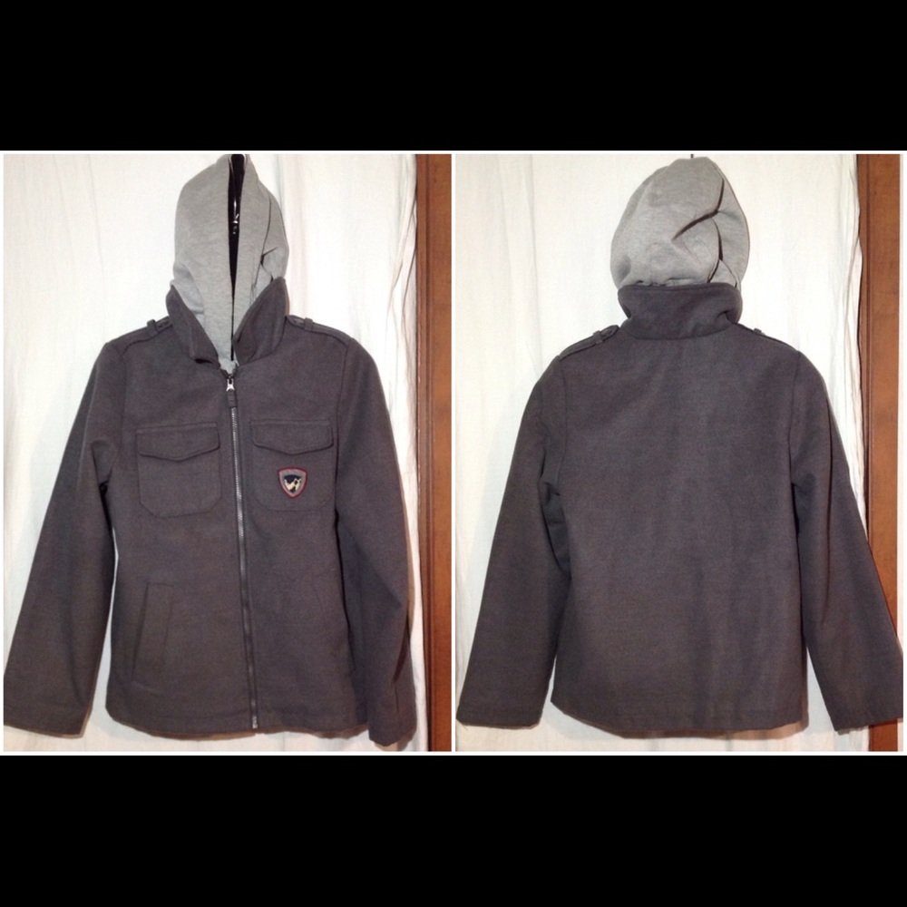 Boy's Size L London Fog Hooded Jacket